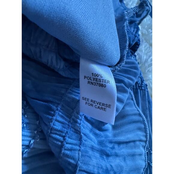 Cato Womens Y2K Babydoll Top Water Fairy Grunge Blue 90s Whimsy Tank Extra Large - Picture 5 of 6